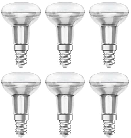 NCC-Licht 6 x LED Leuchtmittel E14 Fassung Reflektorform R50 4,3W = 60W 345lm warmweiße Lichtfarbe