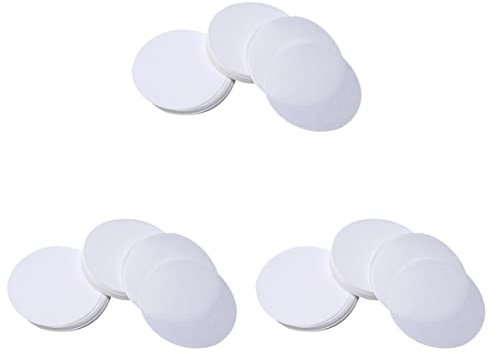 ULTECHNOVO 3 Sets Filterpapier Mittlerer Rate 9 Cm Scheiben Qualitatives Weißes Laborfilterpapier 100 Stück * 3