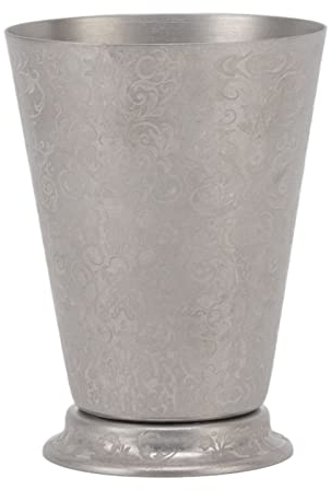 Cocktail Mixing Glass, Stainless Steel Floral Engraving Pattern Bartending Glasses, Chilling Beer Glasses, Cocktail Stirring Glass Stainless Steel Martini Glass, Metal Drinking Glasses