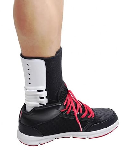 HMLSYZX Drop Foot Orthosis Support, Ankle Stabilizer, Plantar Fasciitis Night Splint for Drop Foot Caused by Stroke or Foot Injury, Drop Foot Brace Can Be Worn with Shoes