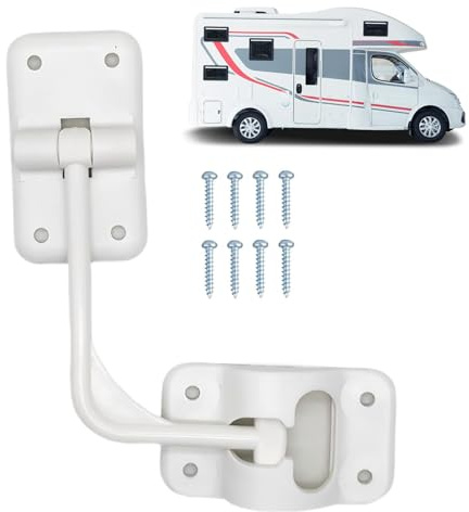 shpuuyy Wohnmobil-Türschnäpper – Türstopper, Riegelhaken, stabile Struktur, Eingangs-Verriegelung für Wohnwagen, Wohnmobil, Anhänger und LKW