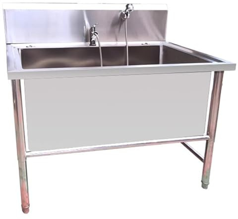 Dog Bath Tub,Dog Bathing Station,Professional Stainless Steel Dog Grooming Tub,Wash Station,Pet Dog Washing Station For Home,for Bathing Shower And Grooming,for Large, Medium & Small Pets(80*60*80cm,D
