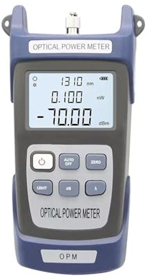 Fiber Power Meter, NJ233 High Precision Optical Power Meter FTTH Fiber Optic Construction Tools -70~+10dBm and -50~+26dBm Tester OPM(B)