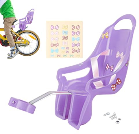 DAWCBVJQ Kinderfahrrad Puppensitz Mit Aufkleber ABS Puppensitz Fahrrad Hinten, Puppensitzs Für Kinderfahrrad, Puppensitzs Für Fahrrad, Sitzpuppe, Puppenhalter Fahrrads, Babytrage Für Kinderfahrrads
