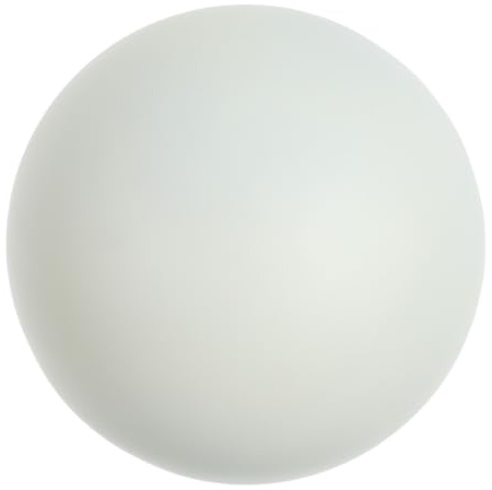 KICHOUSE Hollow Stainless Steel Sphere - Matte White Yard Garden Orb Decor - 18cm/7 Garden Round Ball Ornament for Outdoor Lawn, Metal Spherical Ball, Polished & Smooth
