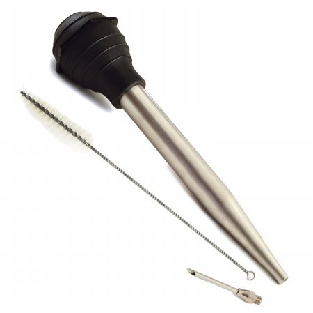 Norpro 5898 Edelstahl Bratenspritze 28 cm