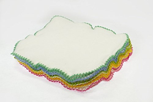 Paños de limpieza de algodón orgánico, 10 unidades