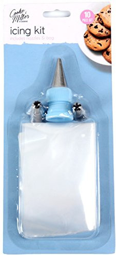 Tubo tubazioni glassa kit con 3 beccucci e 6 sacchetti per torte, biscotti cupcake decorazione