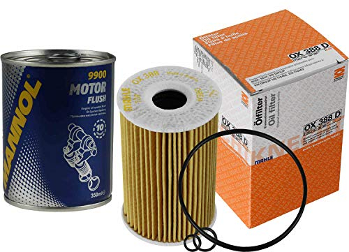 Original MAHLE/KNECHT Ölfilter OX 388D + SCT Motor Flush Motorspülung