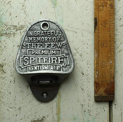 HARDWARE FOR YOU LTD Spitfire Rustic Vintage Wall Mounted CAST Iron Bottle Opener
