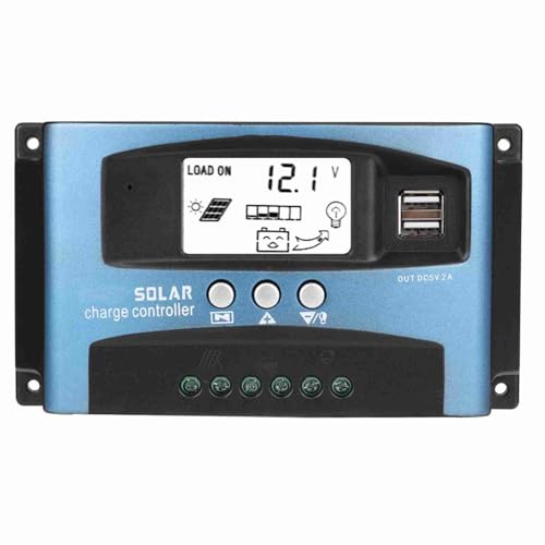 Solar Batterieladegerät 40/50/60/100A Solarladeregler mit USB-LCD-Display 12V 24V ABS Benutzerhandbuch(50A)