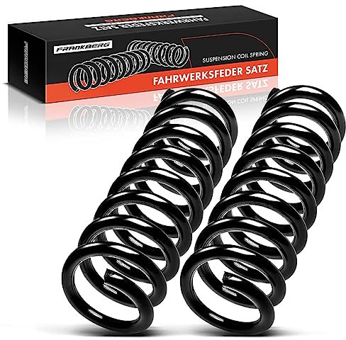 Frankberg 2 muelles de suspensión para eje delantero izquierdo y derecho, compatible con clase E W210 1996-2002, clase E, modelo T S210 1996-2002, repuesto # RA1931