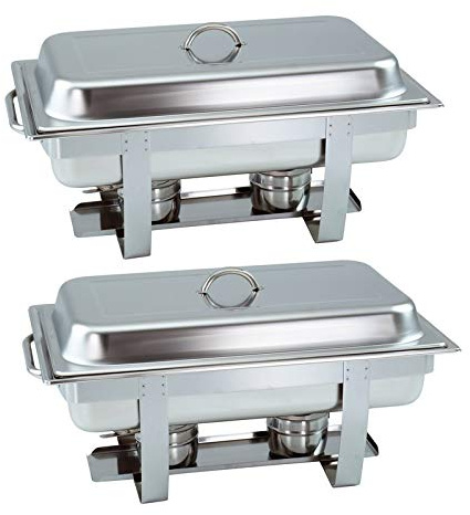 2 Stück Chafing Dish 6331 incl. GN-Behälter 1/1 65mm