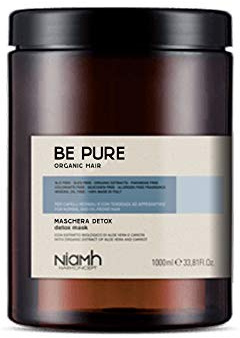 Niamh Be Pure - Mascarilla purificante desintoxicante para cabellos normales y con tendencia a pesarse, 1000 ml