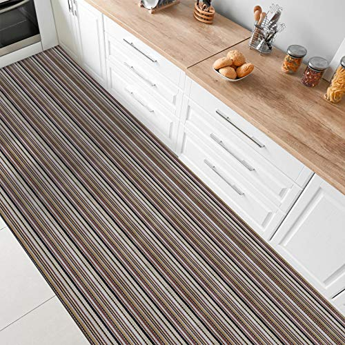 Floordirekt Küchenläufer | Vinyl Küchenteppich | Unempfindlich gegen Nässe | Pflegeleicht & schnell zu reinigen | Viele Größen & Designs (60 x 100 cm, Asti)