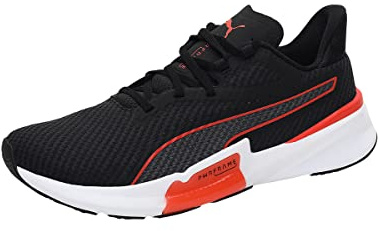 PUMA PWRFrame TR, Scarpe da Ginnastica, Uomo, Nero (Puma Black/Cherry Tomato), 40 EU