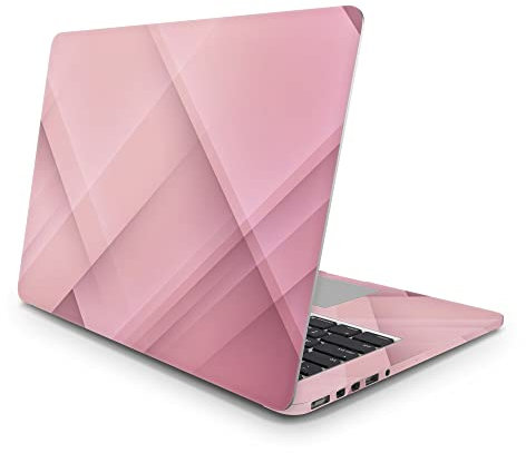 Sticker Master Abstract Light and Shadow Pink Laptop Vinyl Sticker Skin Cover 13 14 15 Inch Notebook Decal for MacBook Asus Acer Hp Lenovo Huawei Dell Ms Toshiba 14 inch (35x26 cm)