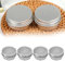 Tarros de Aluminio Vacío, Recipiente de Cosmética Redondo, Envases para Cosmetica con Tapas de Tornillo, 15g, 4 Piezas