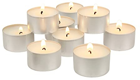 Stonebriar 300 velas de té de larga combustión sin perfume sin humo con 6-7 horas de tiempo de combustión extendido (paquete de 2, 600 unidades en total)