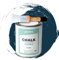 PACK Kreidefarbe für möbel 750ml + Malerpinsel speziell für Chalk Paint - Möbellack Natürlicher Kreideeffekt - Farbe für Holz (TIEFES BLAU)