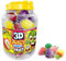 Gominolas Rellenas Fruit 3D - 60 Unidades - Rellenas con Liquido Acido - 5 Frutas de Gominola Rellena.