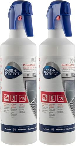 CARE+PROTECT Dégraissant Universel pour Four - Grils - Barbecue - Supprime les Graisses Brulées sur les Plaques et les Grilles du Four - Détergent - Élimine Huile et Graisse - 500 ml (Lot de 2)