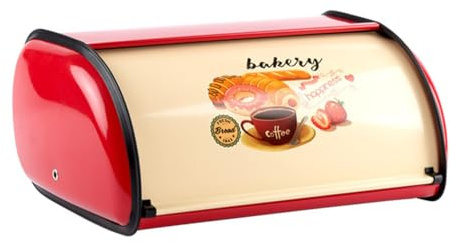 Sirxlevcy Scatola per il Pane In Metallo, Portapane, Portapane, Contenitore per il Pane, Organizer per Bancone Della Cucina