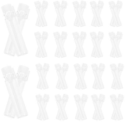 GANAZONO 50 Botellas de Vidrio Reutilizables Portátiles de 1ml para Perfume y Aceites Esenciales, Mini Frascos de Viaje para Bolso o Mochila