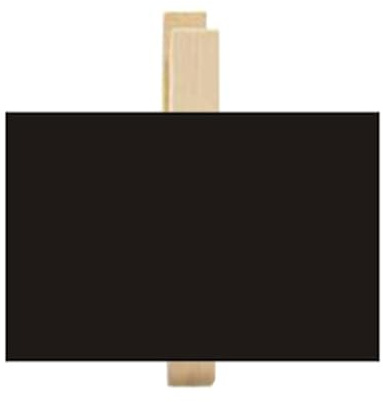 Lot de 50 petits tableaux noirs avec pince en bois pour écrire des messages avec étiquettes pour mémos, notes, étiquettes alimentaires, outil d'organisation