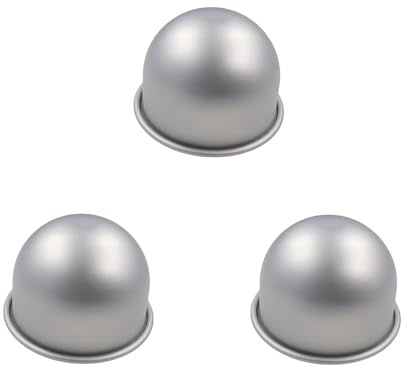 WATERBELINE Moldes para tartas, molde profesional de media forma redonda de aleación de aluminio para hornear pasteles y postres