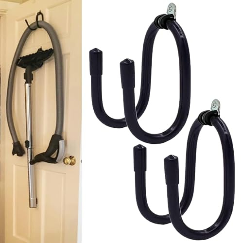 2 Stück Staubsaugerschlauchhalter, Staubsaugerkopfhalter, Aufhänger Wandmontage Staubsaugerständer Aufbewahrungsregal, Rückstandsfreie Staubbürste Staubsaugerzubehörset für Staubsaugers