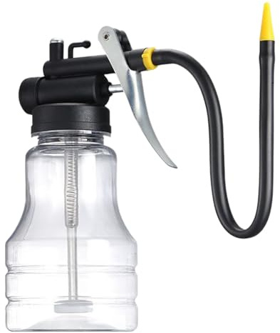 Huileur Transparent Haute Pression - Pichet De Lubrification Manuelle 250ml, Burette À Outil Avec Tuyau Flexible, Long Bec | Pour Entretien Moto & Machinerie, Convivial Et Contrôle Facile, Fabriqué
