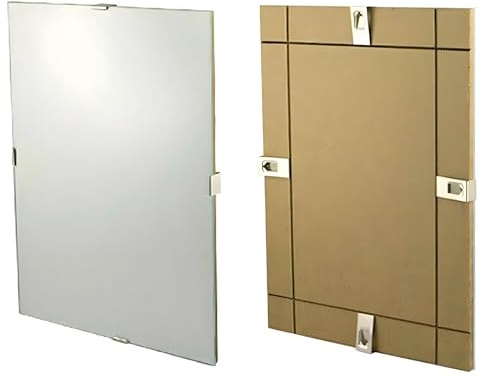 Fiore Design Cornice a Giorno con Supporto in Cartone Pressato e Frontale in Crilex Trasparente – Ideale per Foto, Puzzle, Documenti, Diplomi, Stampe Artistiche, Poster e Quadri (40x60)