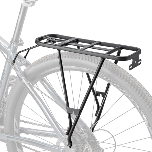 CXWXC Fahrradgepäckträger – Fahrradlastenträger für Scheibenbremsen-/Nicht-Scheibenbremsenhalterung – 30kg Fahrradtaschen-Gepäckträger für 26-27,5 oder 29 Rahmen