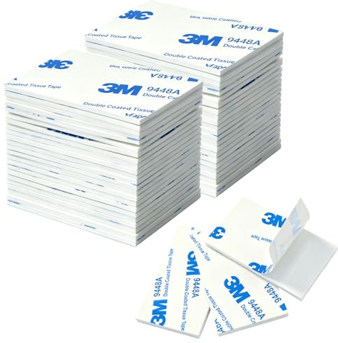 50Pcs 5x3cm Double Sided Sticky Pads Heavy Duty,Rectangle (White) | Extra Strong Adhesive Foam Pads With Tape,Waterproof Mounting Pads,For Home,Office,Car & School