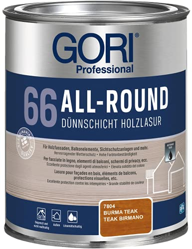 0,75L Gori 66 Allroundlasur 7801 Eiche Hell Lasur Holzschutz Holzlasur