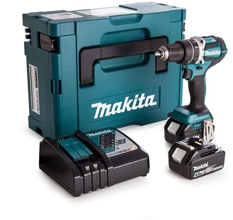 Perceuse à percussion 18V LXT (2x4.0 Ah) en MAKPAC - MAKITA DHP484RMJ