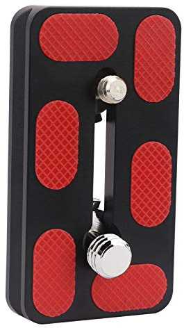 Haoge QR-70S Tripod Arca Plates 70mm Universal Arca Swiss Quick Release Plate for Tripod Ball Head (New Version) with Hand-Adjustable Stainless Steel Screw of 1/4 and 3/8