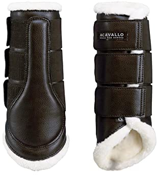 Acavallo Ecoleath Gamasche geschlossen hinten, Größe:VB, Farbe:braun