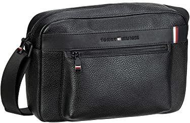Tommy Hilfiger Herren TH Central Schultertasche, Schwarz, One Size