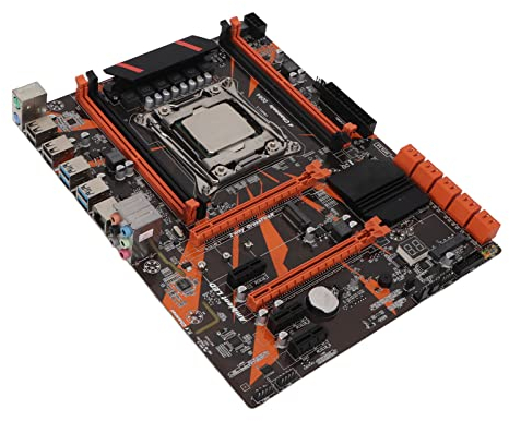 Dpofirs Combo CPU Scheda Madre X99, Set Scheda Madre CPU LGA 2011-3 E5 2620 V3 Supporto Memoria DDR4 a 4 Canali, Modulo WiFi, Scheda Madre PC Scheda di Rete Gigabit per Desktop
