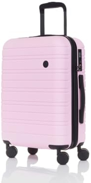 Nere - Stori - ABS Hard-Shell Suitcase Collection - 8-Spinner Wheels - Self-Repairing Zip - Built-in TSA Combination Lock - Expanding Luggage (Orchid Pink, Cabin Bag)