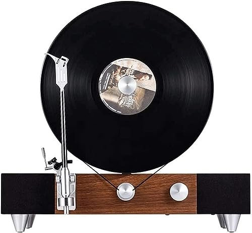 LEONYS Giradischi, giradischi in vinile, altoparlante verticale del lettore Bluetooth, giradischi azionato a cinghia con altoparlante stereo integrato