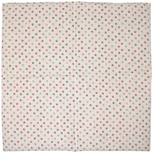 Bio-Bio Dinkelkissen 40x40cm 4-Kammer XXL Bio Füllung & Bio Stoff Punkte - Wärmekissen Körnerkissen