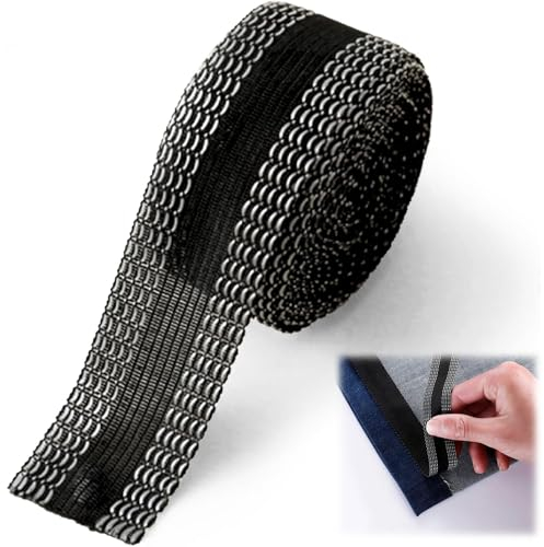 NAROSEBE Saumband zum Aufbügeln Selbstklebende, 10M Säumband Bügelband, Kein Nähen Erforderlich, Aufbügeln Saumband Bügel Nähen, Säumband zum kleben, Saum Band für Säume Jeans Röcke (A)