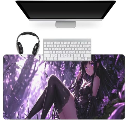 Anime Mauspad 600 x 300mm, Mousepad XXL Schreibtischunterlage Manga Mouse Pad, Wasserdicht und Rutschfest Gaming Mauspad, Verbessert Präzision und Geschwindigkeit, Mauspads für Pc Gaming Zubehör qw685