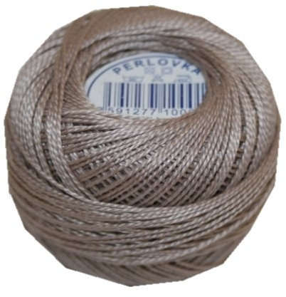 PERLOVKA Kreuzstichgarn Baumwolle Perlgarn 10g 85m beige (7412)