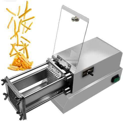 Tagliapasta Elettrico Commerciale In Acciaio Inox Per Strisce Di Patate, Macchina Elettrica Per Tagliare Le Patatine Fritte, Lama In Acciaio Inox, Per Uso Domestico Commerciale,Silver