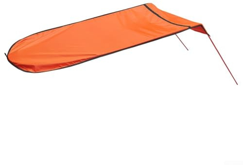Canoe Sun Shade Awning Canopy Boat,UV Protection Cover Waterproof Oxford Cloth Lightweight,Portable Folding Shelter 125x80x65cm(orange)