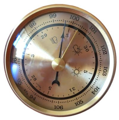 LOVIVER Walleye Fishing Barometer, Automatic Pressure Gauge, Compact And Portable, Easy